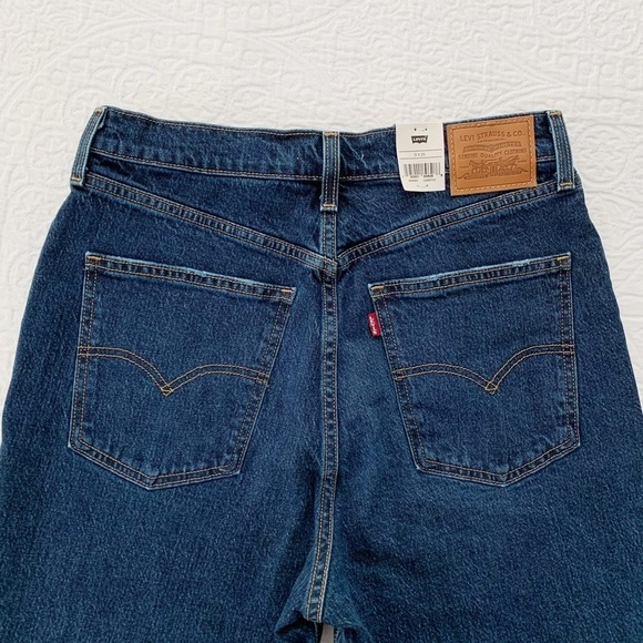 Levi's Women's 70s High Slim Straight Jeans, Dark Wash (31 x 29) - Picture 5 of 8